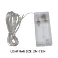 thumbnail image 3 of LED String Lights Battery Operated Waterproof Fairy Lights Indoor Outdoor Decor - Warm White Flexible Shaping for Wedding Party Christmas Decoration(78.7in), 3 of 9