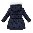 thumbnail image 5 of Povozer Girl's Winter Parka Coat Long Waterproof Warm Fleece Puffer Jacket(Black,4T-5T), 5 of 6
