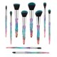 thumbnail image 1 of Makeup Brushes, 10PCs Professional Cosmetic Brush Set Special Shiny Foundation Face Powder Brush Eyeshadows Blending Blush Brushes Colorful Plastic Ha, 1 of 4