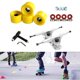 thumbnail image 3 of Aleación Skateboard camión 7 pulgadas ABEC-11 rodamiento Longboard Skate Board rueda llave reparación ensamblaje multiherramientas ensamblar Amarillo plateado Baoblaze Ruedas De Camiones De Skate, 3 of 8