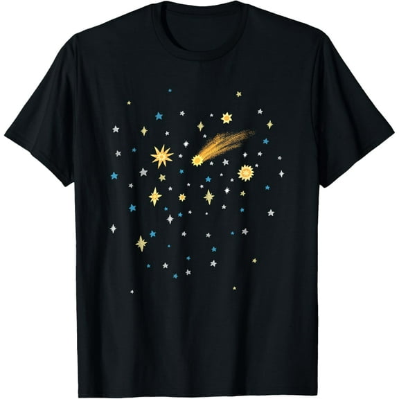 Shooting Star TShirt T-Shirt men and women can wear, black, white, gifts