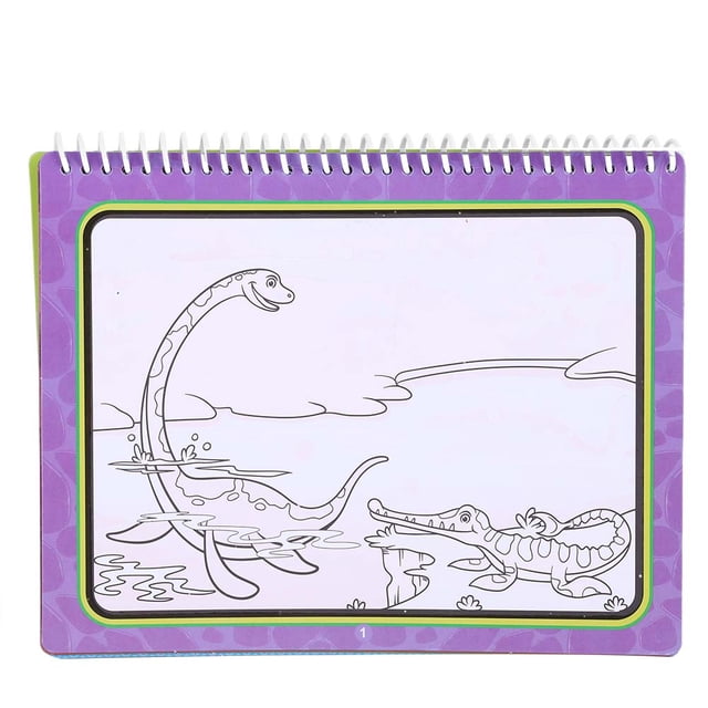 Libro para colorear con agua, Bolígrafo con agua recargable, pintura repetible, juguete educativo para niños