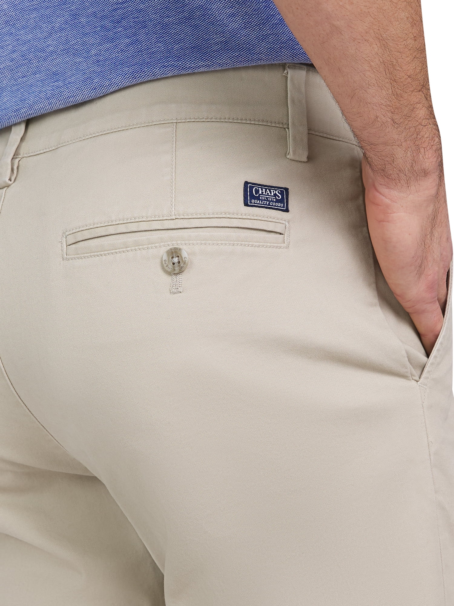 Chaps Men's & Big Men's Seacoast Wash Flex Twill Chino Pants, Waist Sizes 30-42