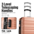 thumbnail image 3 of Juego de equipaje LONG VACATION de 4 piezas con ruedas giratorias TSA Lock, 3 of 7