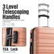 thumbnail image 3 of Juego de equipaje LONG VACATION de 4 piezas con ruedas giratorias TSA Lock, 3 of 7