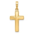 thumbnail image 5 of Auriga Fine Jewelry 14K Yellow Gold Polished Cross Pendant for Women (L-26.5 mm, W-12 mm), 5 of 6