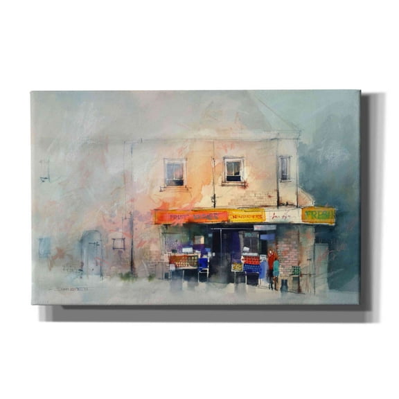 Epic Graffiti 'Corner Store' by John Lovett, Canvas Wall Art, 40"x26"