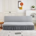 thumbnail image 1 of Armless sofa cover silver stretch sofa cover, 1 of 5