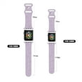 thumbnail image 4 of LEIXIUER Silicone Strap Compatible with Apple Watch Bands 40mm 38mm 44mm 40mm 41mm 42mm 45mm, Soft Silicone Engraved Sport Wristbands Replacement Strap for Apple Watch Series 3/SE/7/6/5/4/3/2/1, 4 of 8