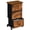 Rustic Brown, variant on edx Rolling Nightstand with Wheels, 3 Drawer Fabric Storage for Bedroom, Entryway, Closets, Office, Gray