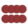 thumbnail image 4 of Mosiee sous-Verres en Silicone Noir Gris Blanc Orange Jaune Violet Rouge Vert 8 Pcs, 4 of 8