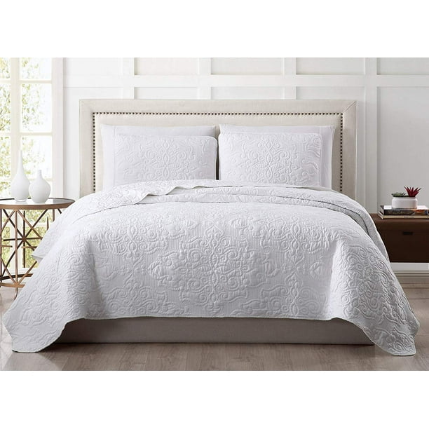 Chezmoi Collection Frederick 3Piece Medallion Jacquard Woven Rayon