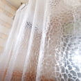thumbnail image 6 of Clear Shower Curtain Liner, 3D Cobblestone & Watercube Semi Transparent EVA Shower Liner Waterproof for Shower Stall, Bathroom, 72 x 72 inch, 12 Hooks (Clear-Cube), 6 of 8