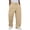 17*Khaki, variant on Mens Joggers, Loose Fit Wide Leg Sweatpants, Elastic Waist Casual Daily Jogger Trousers With Pockets Dark Blue XL