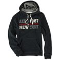 thumbnail image 1 of Aeropostale Mens 1987 New York Sudadera con capucha, negro, mediano Aeropostale Sudadera, 1 of 2