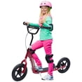 thumbnail image 2 of HOMCOM Kick Scooter for Kids 5-12 Years Old, Big Wheel Kids Scooter with Adjustable Height Handlebar, Non-slip Footplate, Rear Brake, Red, 2 of 9