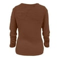 thumbnail image 4 of HCURIBAD Soft Sweaters for Women Fuzzy Sweater for Women Cowl Neck Long Sleeve Sweaters Women's Fashionable Loose Fuzzy Jumper Sweater Pullovers, Mohair Sweater for Women Brown 4XL, 4 of 6