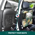 thumbnail image 6 of Car Back Seat Organizer 2 Pack Antique Nylon Fabric Thickened Waterproof Foot Mat Suitable For Various Types Of Vehicles Tropical Plants and Flowers, 6 of 7