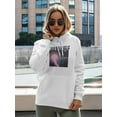 thumbnail image 2 of Retro Aesthetic Mountains Hoodie Women -Image by Shutterstock, Female 3X-Large, 2 of 4