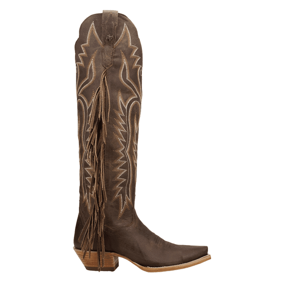 Dan Post Boots Womens Prairie Dancer Fringe Zippered Snip Toe Cowboy Tall