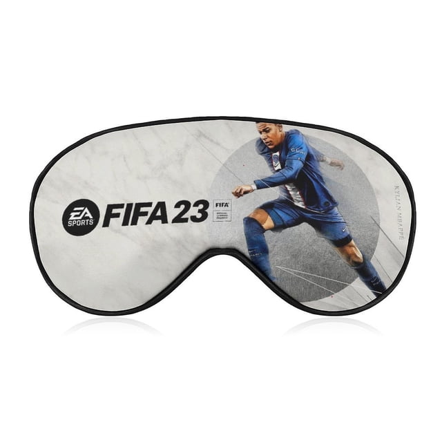 FIFA Antifaz para dormir, máscara de ojos para dormir con correas ajustables, antifaz de poliéster opaco, bloquea la luz para reducir la hinchazón ocular, regalo de viaje