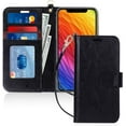 thumbnail image 3 of Leather Wallet Magnetic Flip Case with Strap and Picture Slot (Rose Gold) Cover For iPhone 11 Pro, 3 of 4