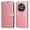 Pink, variant on Wallet Phone Case for Honor Magic 4 with Card Holder and Stand Function Pink