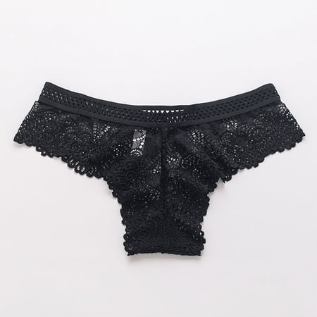

Lingerie for women valentines day gifts naughty womens lingerie push up corset Women Sexy Solid Lace Underwear Hollow Out Lingerie Thongs Panties Ladies Underwear Underpants