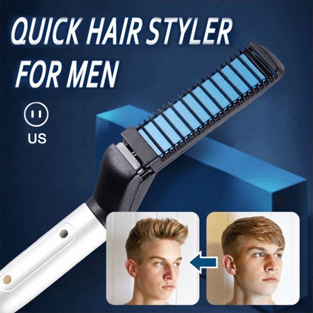 Multifunction Men Hair Styling Comb Straightener Curling Quick Hair Styler  Massage Comb Color: plug | Walmart Canada