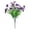 Dark Purple, variant on Artificial Boxwood Shrub for Outdoor Garden Patio or Farmhouse, 13" Long Durable Plastic Greenery for Porch or DIY Wreath, Low-Maintenance Faux Bush for Window Box, Magenta, By Harlik