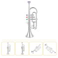 thumbnail image 4 of EeaseCA 1 Pce Jouet Instrument de Musique Imitation Trompette Outil d'Apprentissage des Instruments Précoces, 4 of 7