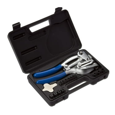 Neiko 02612A Hand Held Power Punch and Sheet Metal Hole Punch Kit, Cr-V 3/32" x 9/32