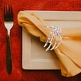 thumbnail image 3 of 6Pcs Delicate Halloween Ghost Palm Shaped Napkin Rings Halloween Napkin Rings, 3 of 9