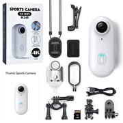 Yixing Global-Mini Action Camera 4K, Wearable Magnetic Body Cam , Hands-Free WiFi Camcorder for Vlogging and Outdoor Sports