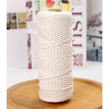 Cherish 1 Roll 1-6mm Bohemia Natural Cotton Cord Twisted Macrame Yarn Handmade Diy Crafts Cord Perfect Macrame Supplies Other