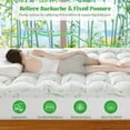 thumbnail image 6 of Lypsnake 3 Inch Memory Foam Mattress Topper, Cooling Pillow Top Mattress Topper, Breathable Bamboo Fabric Quilted Mattress Pad for Bedroom Bedding Back Pain Relief, 6 of 6