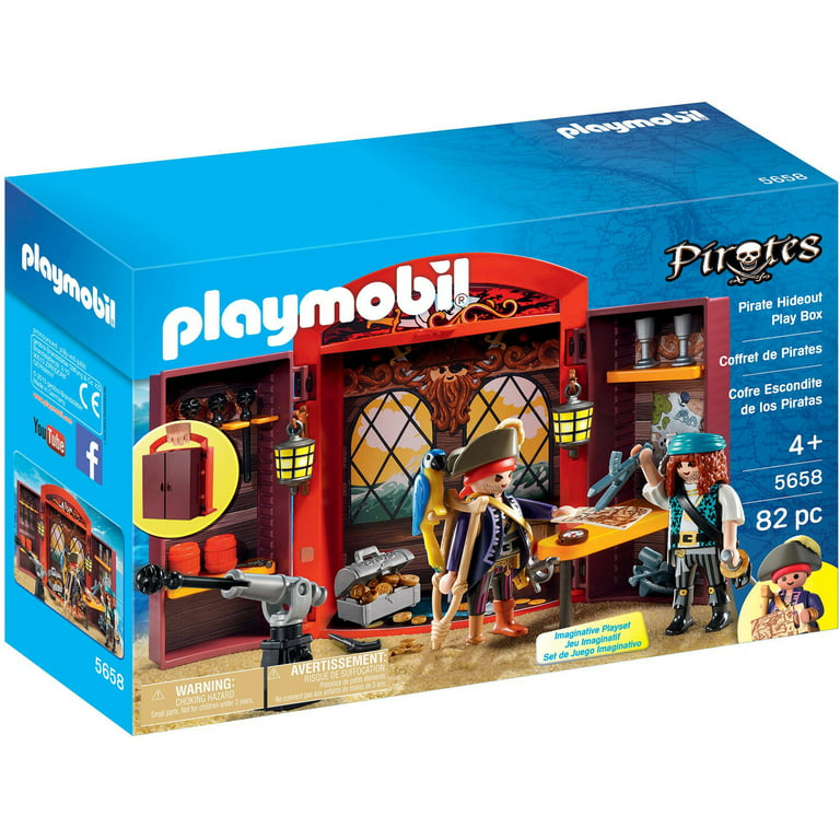 PLAYMOBIL Pirate Hideout Play Box Action Set - Walmart.com