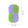 thumbnail image 4 of Unique Bargains 1 Pc Hangable Double-sided Bath Brush Shower Brush Purple Green, 4 of 6