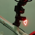 thumbnail image 4 of Guardoinrt Bike Tail Light USB Charging Plastic Flash Riding Waterproof Seatpost Road Bicycles Rear Lamp Lighting Taillights Heart 1Set, 4 of 6