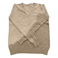 thumbnail image 4 of vigerkar Women's Casual Long Sleeve V Neck Pullover Tops Oversized Chunky Knitted Loose Jumper Sweaters (Gold, XL), 4 of 5