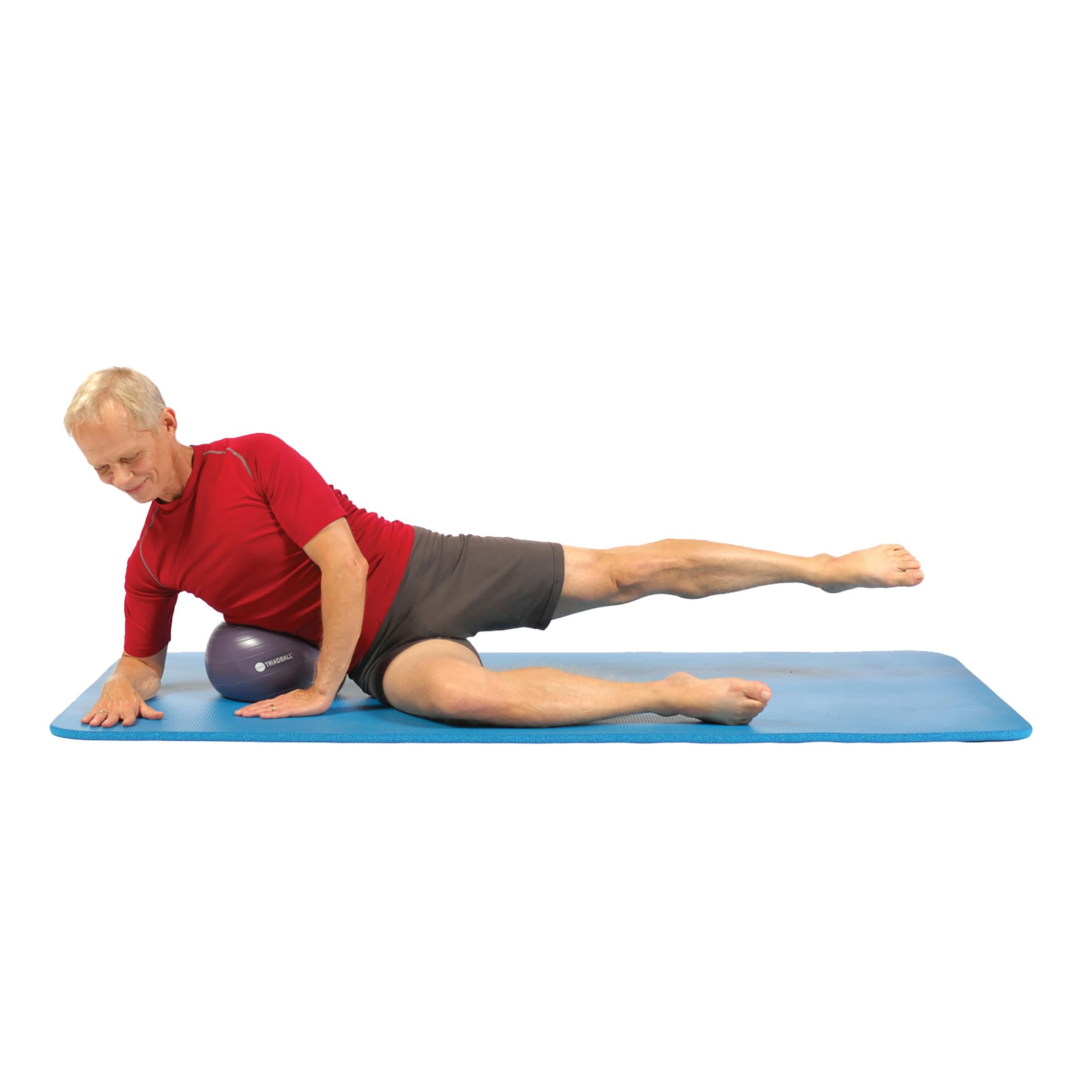 OPTP TRIADBALL – 9½” Diameter Pilates Ball, Adjustable Firmness Workout Ball, Yoga Ball, Stability Ball, and Core Strength Exercise Ball - Unique Texture, Size and Material Composition