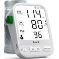 thumbnail image 1 of Tensiómetro doméstico: Tensiómetro AILE con gran pantalla LCD retroiluminada, brazalete grande y cómodo, ajustable de 8.7 a 16.5 pulgadas, 2 x 99 registros, fácil de usar., 1 of 5