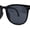 Matte Black Black, variant on Mens Collapsible Oversize Thin Plastic Hipster Horn Rim Sunglasses Matte Black Red Mirror