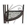 thumbnail image 3 of Cortesi Home Zook Mosaic Corner Shelf, Brown, 3 of 5