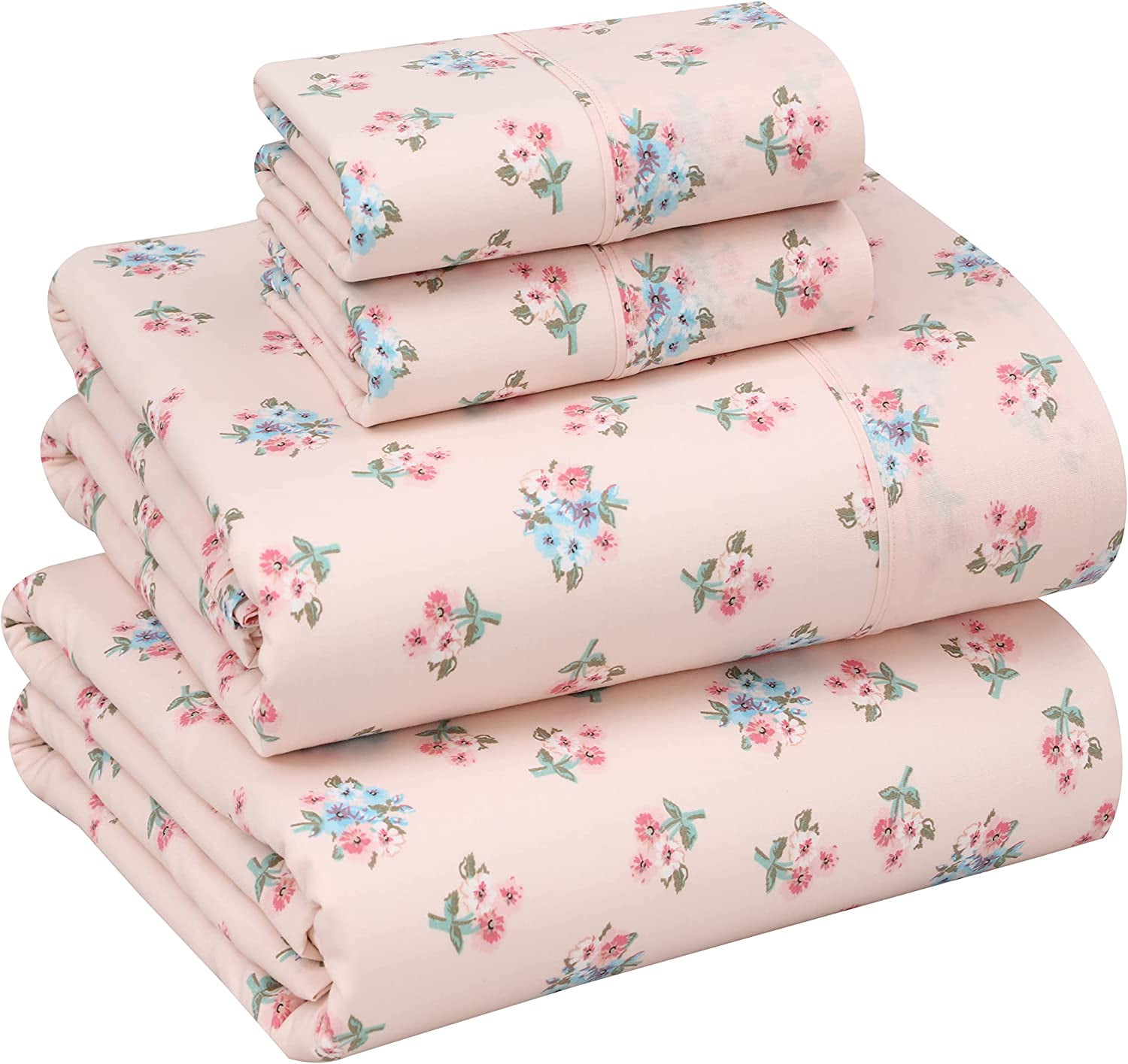 RUVANTI 100 Cotton Sheets Crispy Cooling Percale Sheets Breathable