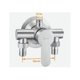 thumbnail image 4 of Exposed shower faucet with hot and cold water mixing valve made of 304 stainless steel, 4 of 5
