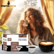 Impresserve White Paper Coffee Filters, Compact, 300 Count