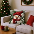 thumbnail image 6 of Lilixerw Christmas Pillow Cover,17.7x17.7Inch Festive Embroidery Cute Xmas Pillow Cover,Holiday Decorative PillowCase with Zipper for Sofa Couch Bed, 6 of 6