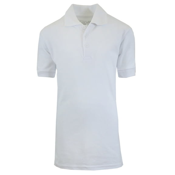 GBH Boys School Uniform Short Sleeve School Uniform Pique Polo Shirts (Little Boys & Big Boys)