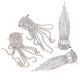 thumbnail image 2 of Clips para zapatos para mujer, cadena con borla y farol de diamante, hebilla para botas, accesorios de decoración, 4 Uds., 2 of 5